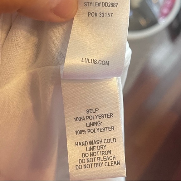 Lulu’s Darling Dearest White Floral Print Swing Halter Dress Women’s Small NWT - Picture 12 of 14